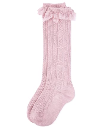 Girls Lace Super Soft Boot Socks