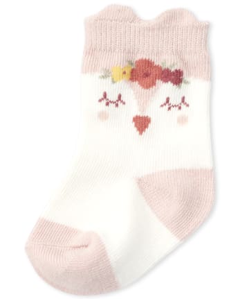 Baby Girls Owl Midi Socks 6-Pack