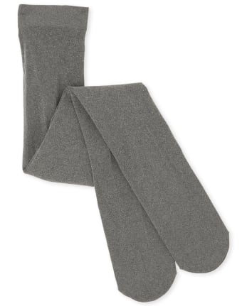 Girls Heathered Microfiber Tights