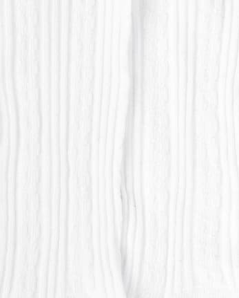 Toddler Girls Cable Knit Tights 2-Pack
