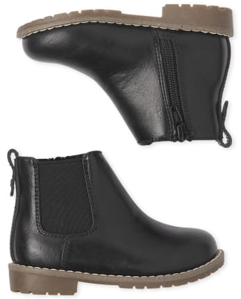 Toddler Boys Faux Leather Boots