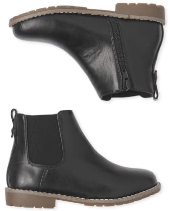 Boys Faux Leather Boots