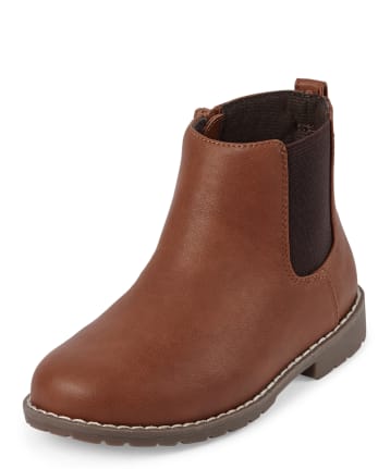 Boys Faux Leather Boots