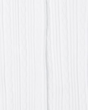 Girls Cable Knit Tights