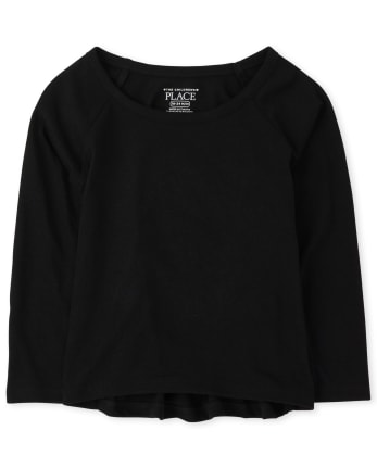 black long sleeve shirt girls children's place