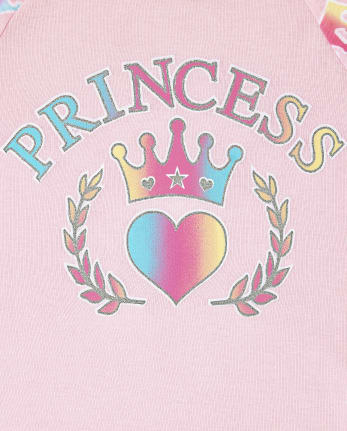 Girls Long Sleeve 'Princess' Snug Fit Cotton Pajamas | The Children's ...