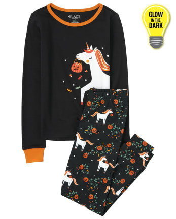 Girls halloween pajamas clearance