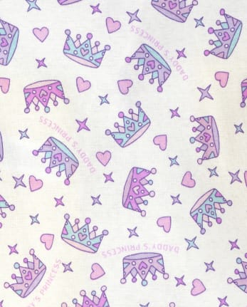 Pijama de una pieza de algodón con ajuste ceñido de princesa para bebés y niñas pequeñas, paquete de 2