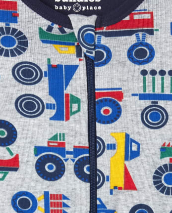 Pijamas de una pieza de algodón con ajuste ceñido para bebés y niños pequeños, paquete de 2