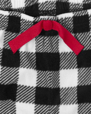 Black And White Buffalo Plaid Pajama 