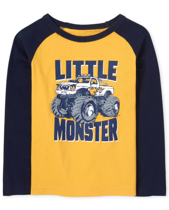 Baby And Toddler Boys Graphic Raglan Top