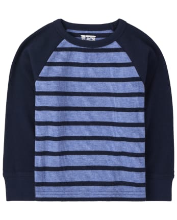 Baby And Toddler Boys Striped Thermal Top