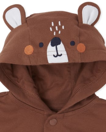 Conjunto de ropa de juego de 3 piezas de oso para bebé niño