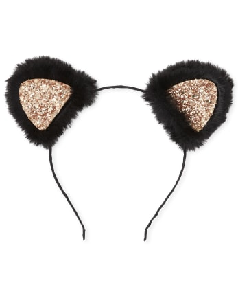 Girls Faux Fur Cat Ears Headband