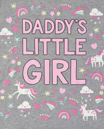 Baby And Toddler Girls Daddy's Little Girl Graphic Tee