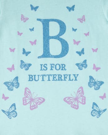 Paquete de 2 camisetas con estampado de animales para bebés y niñas pequeñas