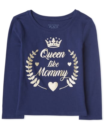 Toddler Girls Queen Like Mommy Graphic Tee