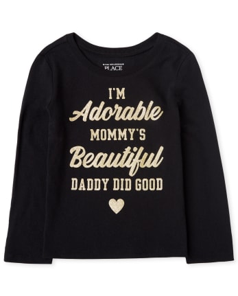 Baby And Toddler Girls Adorable Graphic Tee