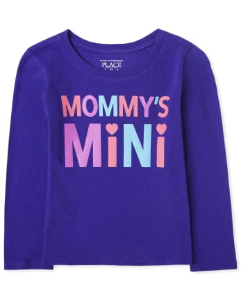 Mini camiseta gráfica de mamá para bebés y niñas pequeñas