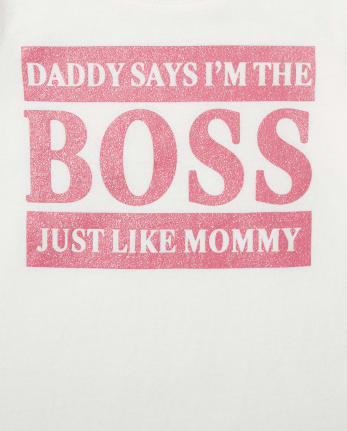 Baby And Toddler Girls Boss Graphic Tee