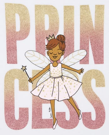 Baby And Toddle Girls Princess Graphic Tee