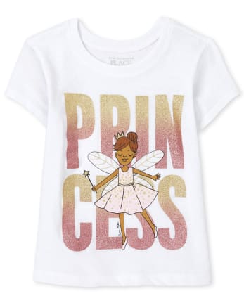 Baby And Toddle Girls Princess Graphic Tee