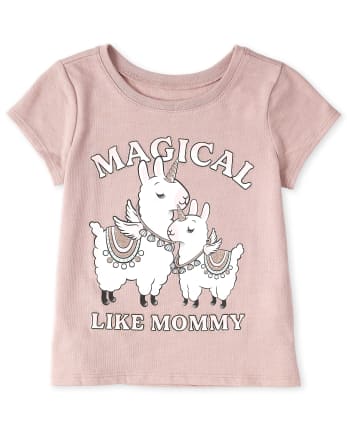 Baby And Toddler Girls Magical Like Mom Graphic Tee
