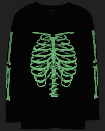 Dad And Me Halloween Glow Skeleton Camiseta gráfica a juego para hombre