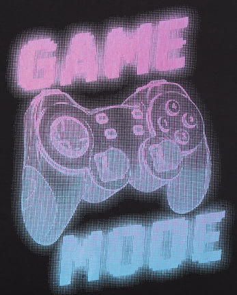 Camiseta con gráfico de modo juego para niños