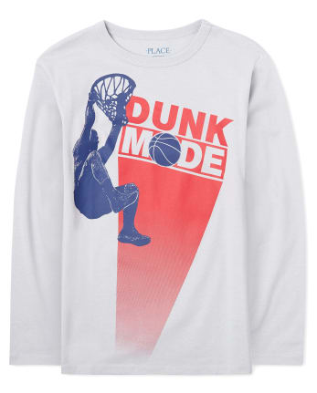 Camiseta con gráfico de baloncesto para niño