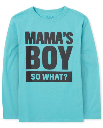 Camiseta con gráfico Mama's Boy para niños