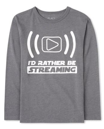 T-shirt graphique en streaming pour garçons