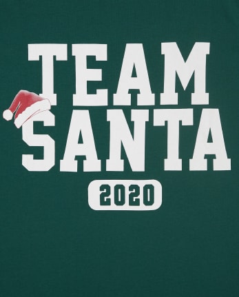 Camiseta gráfica de Papá Noel del equipo de Navidad familiar a juego para adultos unisex