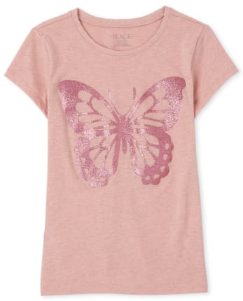 Girls Butterfly Graphic Tee