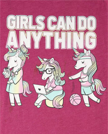 Camiseta gráfica Las chicas pueden hacer cualquier cosa