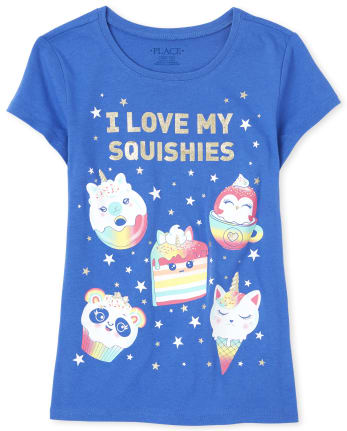 Camiseta estampada Girls Love Squishies