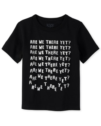 Camiseta gráfica para niños pequeños ¿Estamos ahí todavía?