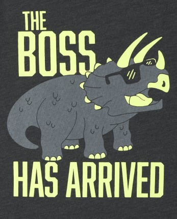 Baby And Toddler Boys Dino Boss Graphic Tee