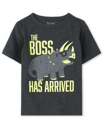 Baby And Toddler Boys Dino Boss Graphic Tee
