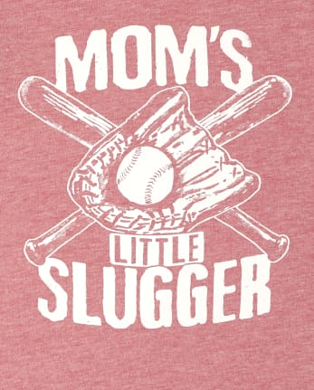 Baby And Toddler Boys Mom's Slugger Graphic Tee