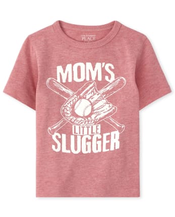 Baby And Toddler Boys Mom's Slugger Graphic Tee