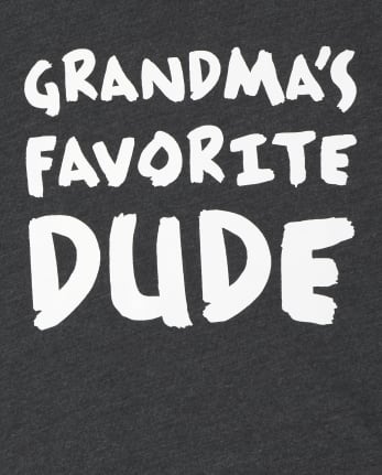 Camiseta gráfica favorita de la abuela para bebés y niños pequeños