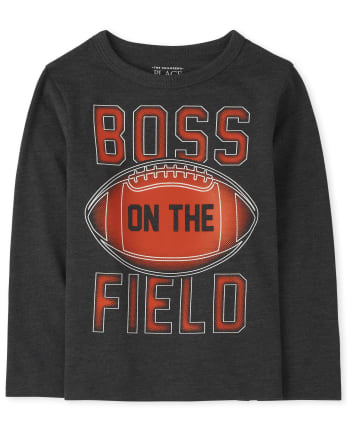 Baby And Toddler Boys Football Boss Graphic Tee