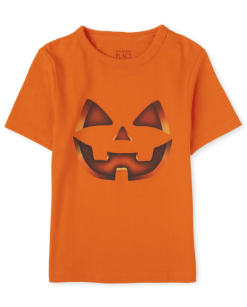 Baby And Toddler Boys Halloween Pumpkin Graphic Tee