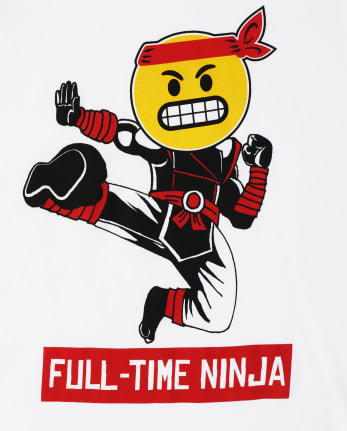Camiseta con estampado de Ninja de tiempo completo para niños