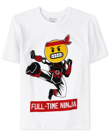 Boys Full Time Ninja Graphic Tee