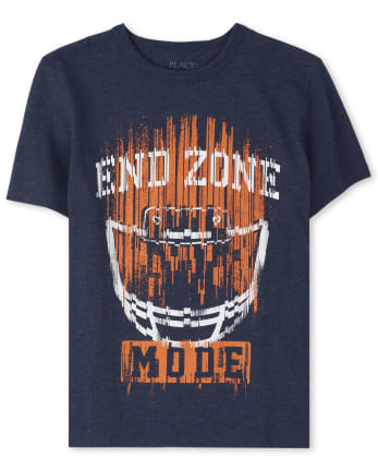 Boys End Zone Football Graphic Tee