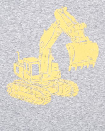 Paquete de 2 camisetas con gráfico de transporte para bebés y niños pequeños