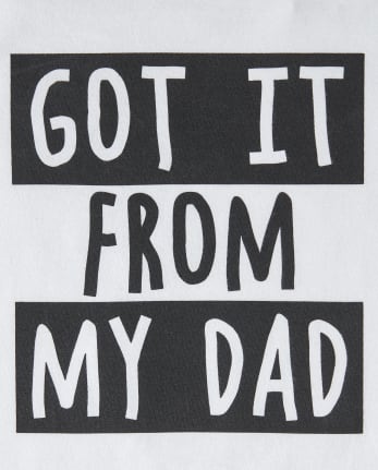 Camiseta estampada de mi papá para bebés y niños pequeños
