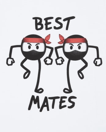 Camiseta gráfica Best Mates Ninjas para niños